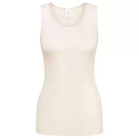 Uld/Silke Bred Strop, Råhvid