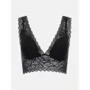 Femilet - Floral Touch Top M/Foer, Black