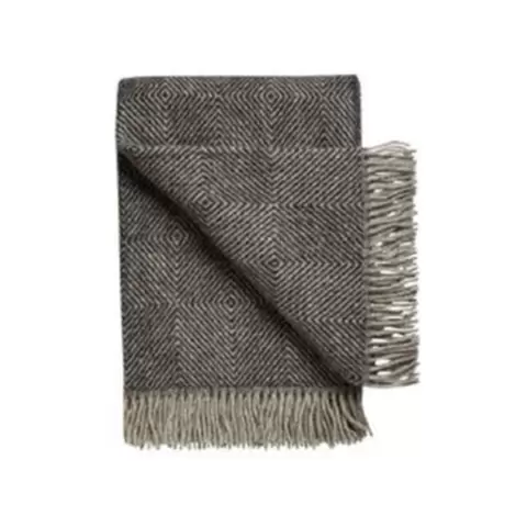 Plaid Gjestal 100% Uld, Koksgrå Plaid Gjestal 100% Uld, Koksgrå