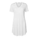 Lady Avenue - Silk Jersey Natkjole, Off-White