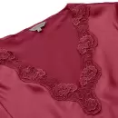 Wiki - Pure Silk Natkjole Kort Ærme, Ruby Red