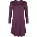 Lady Avenue - Silk Jersey Natkjole, Italian Plum