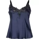 Lady Avenue - Pure Silke Top Med Blonde, Indigo Lady Avenue - Pure Silke Top Med Blonde, Indigo
