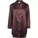 Lady Avenue - Satin Nightshirt, Italian Plum Lady Avenue - Satin Nightshirt, Italian Plum