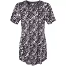Lady Avenue - Bamboo Natkjole Kort Ærme, Graphite Rose