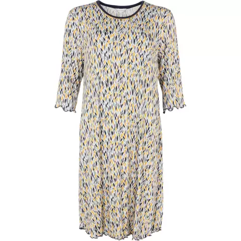 Bamboo Natkjole 3/4 Ærme, Blue Amber