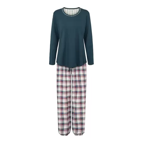Cotton Flannel Pyjamas, Indigo