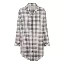 Lady Avenue - Cotton Flannel Natskjorte, Deer/Rose Checks Lady Avenue - Cotton Flannel Natskjorte, Deer/Rose Checks