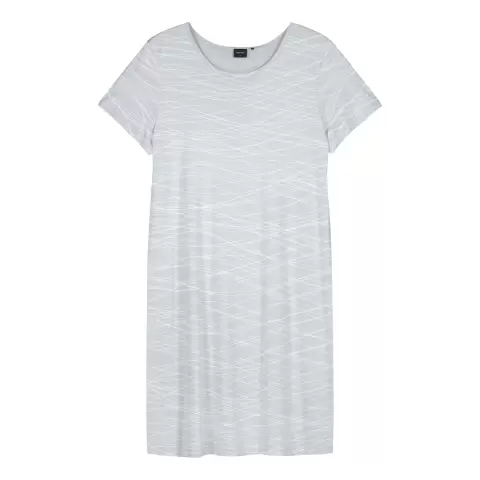 Natkjole Med Korte Ærmer Lanka, Lysegrå