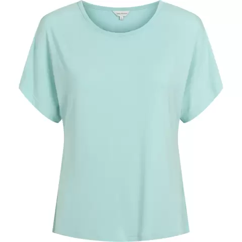 Bambus Pyjamas Kort Ærme, Blue Grey Stripe