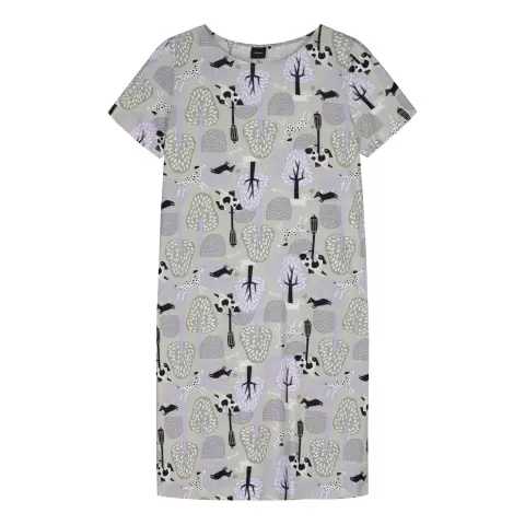 Luna Natkjole Kort Ærme, Grøn