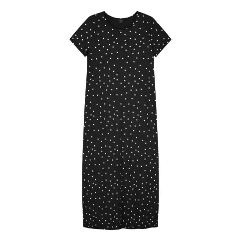 Pallo Natkjole Kort Ærme, Sort