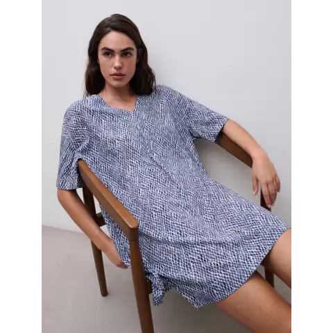 Tilos Swim Kjole, Blue Reptile