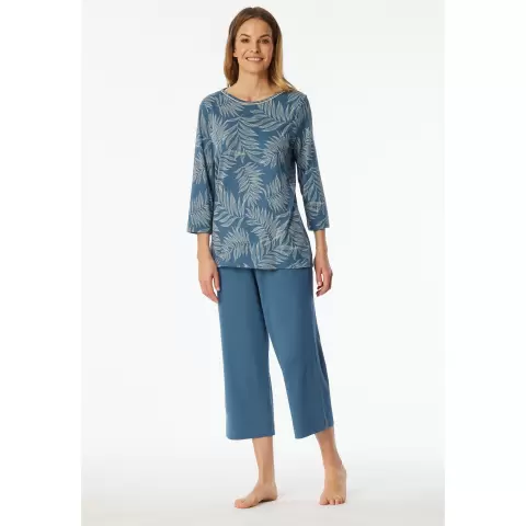 Pyjamas 3/4 Ærme, Atlantic Blue