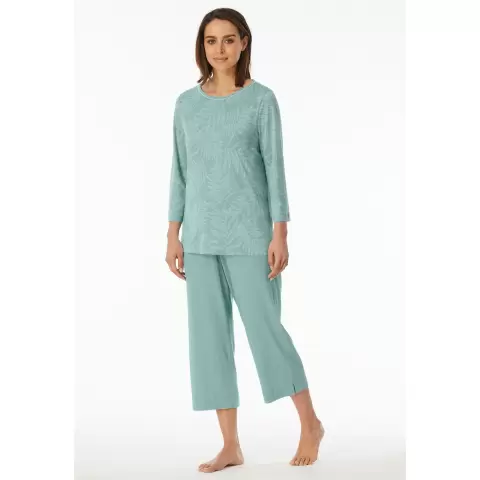 Pyjamas 3/4 Ærme, Jade Green