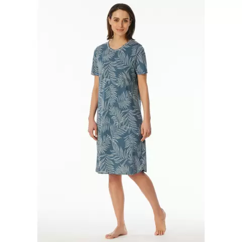 Natkjole Kort Ærme, Atlantic Blue