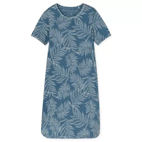 Natkjole Kort Ærme, Atlantic Blue