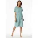 Schiesser - Natkjole Kort Ærme, Jade Green