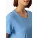 Schiesser - Natkjole Kort Ærme, Light Blue