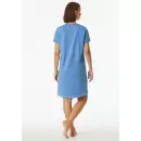 Schiesser - Natkjole Kort Ærme, Light Blue