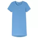 Schiesser - Natkjole Kort Ærme, Light Blue