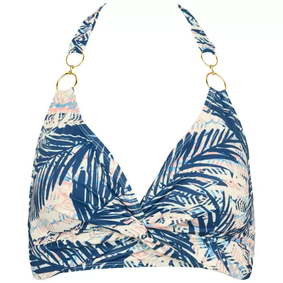 Missya - Nura Bikinitop Halterneck, Palm Print