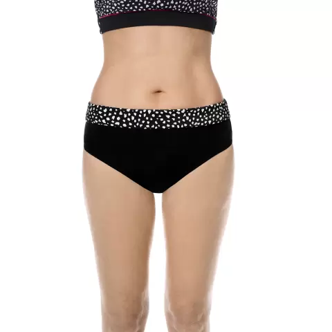 Manila Bikini Trusse M/Foldekant, Black