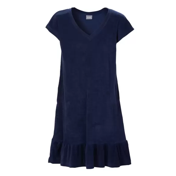 TROFÉ - Terry Natkjole Kort Ærme, Navy