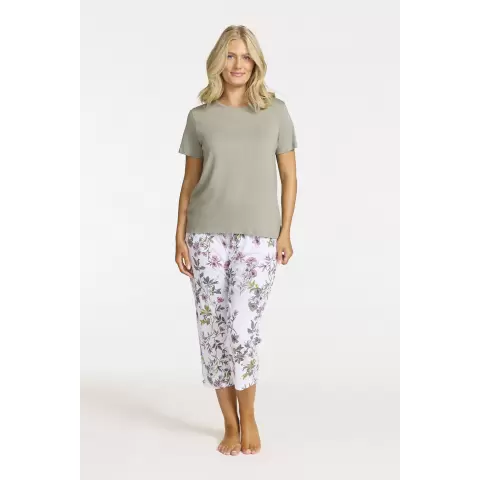 Pyjamas Kort Ærme, Khaki