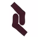 NOTE - Fine Wool Ankelstrømpe, Burgundy