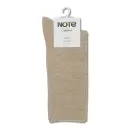 NOTE - Fine Wool Ankelstrømpe, Sand
