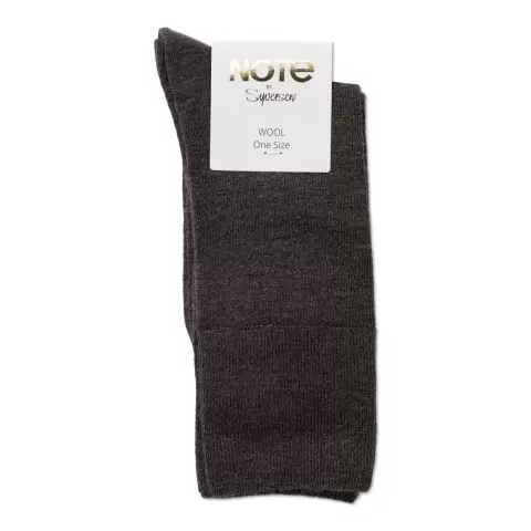 Fine Wool Ankelstrømpe, Brown Fine Wool Ankelstrømpe, Brown