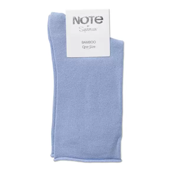 NOTE - Bambus Ankelstrømpe, Light Blue