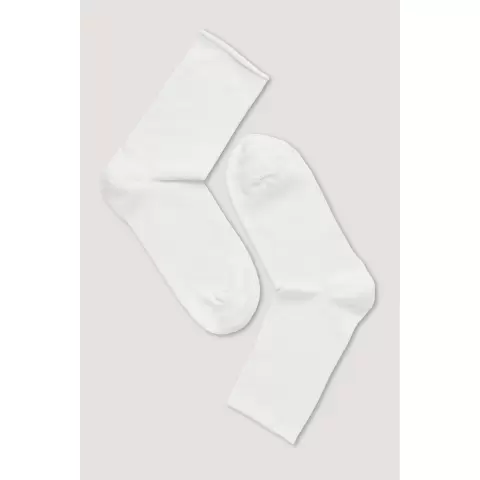 Bambus Ankelstrømpe, White