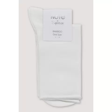 Bambus Ankelstrømpe, White