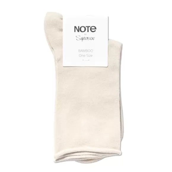 NOTE - Bambus Ankelstrømpe, Beige