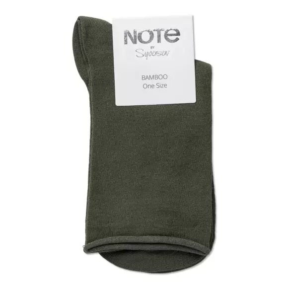 NOTE - Bambus Ankelstrømpe, Olive