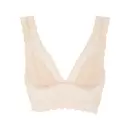 Femilet - Floral Touch Blondetop, Golden Beige