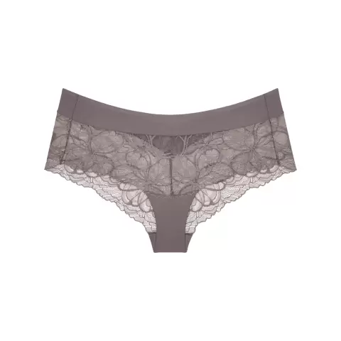 Illusion Lace Hipster, Pigeon Grey