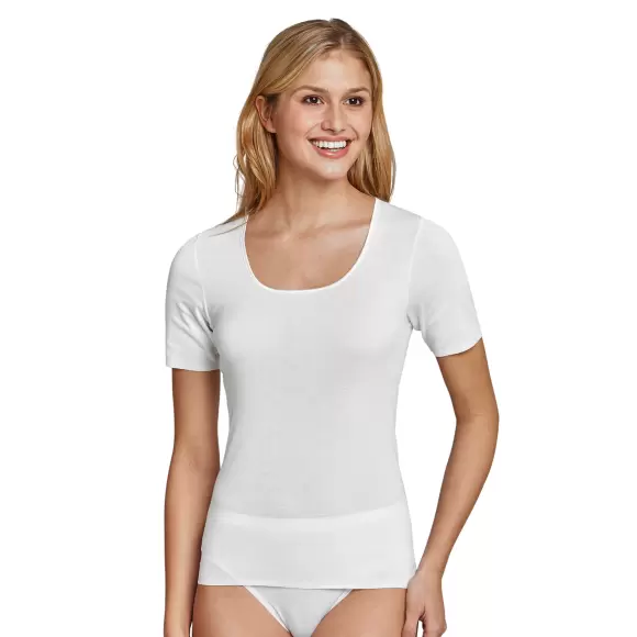 Schiesser - Bomuld T-shirt, White