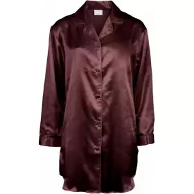 Satin Nightshirt, Aubergine