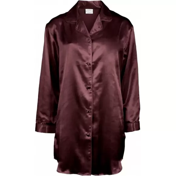 Wiki - Satin Nightshirt, Aubergine