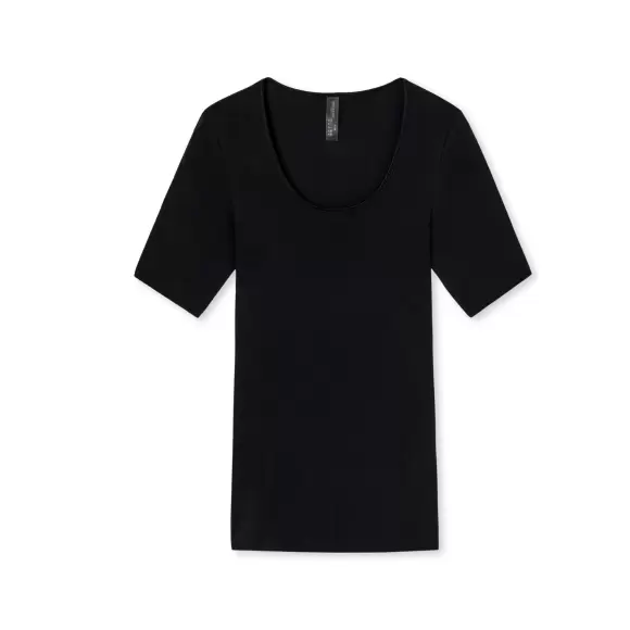 Schiesser - Bomuld T-shirt, Black