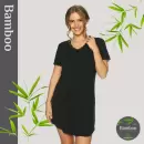 Lady Avenue - Bamboo Natkjole Kortærmet, Black Lady Avenue - Bamboo Natkjole Kortærmet, Black
