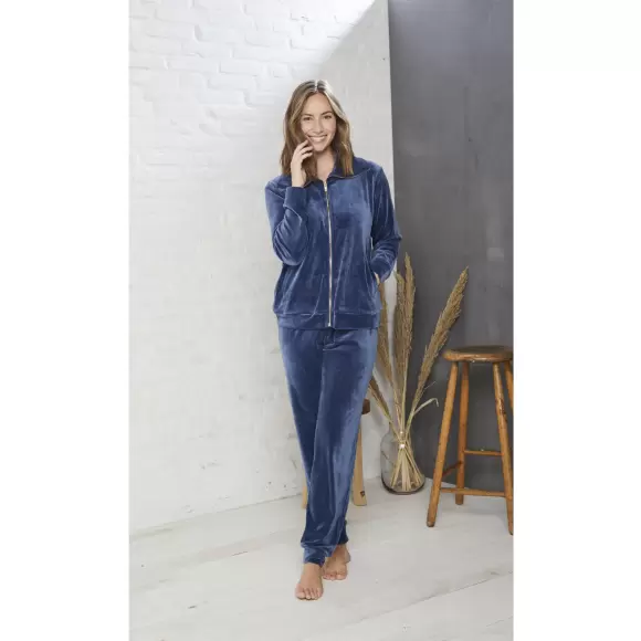 Jensen Danmark - Velour Set, Blue