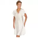 Lady Avenue - Pure Silk Natkjole, Off-White Lady Avenue - Pure Silk Natkjole, Off-White