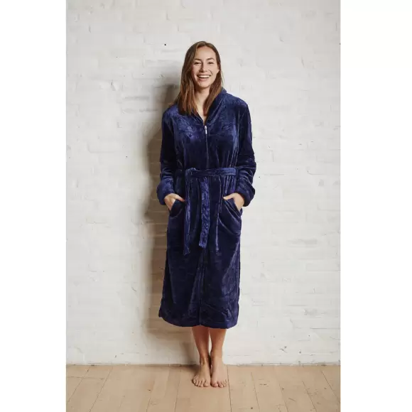 Jensen Danmark - Fleece Kåbe, Lynlås, Giraf Blue