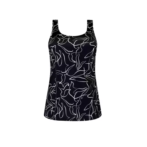 Lagos Tankini, Black/White