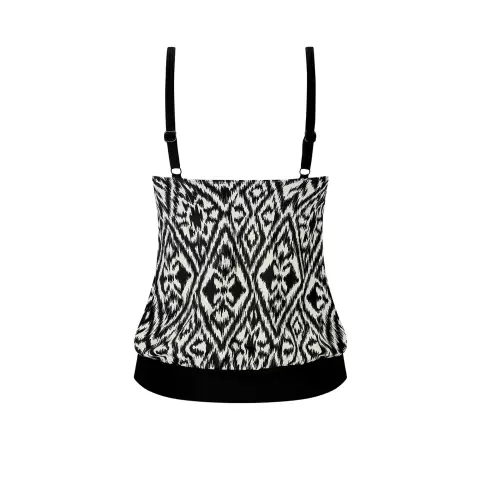 Salta Tankini, Black/Off-white