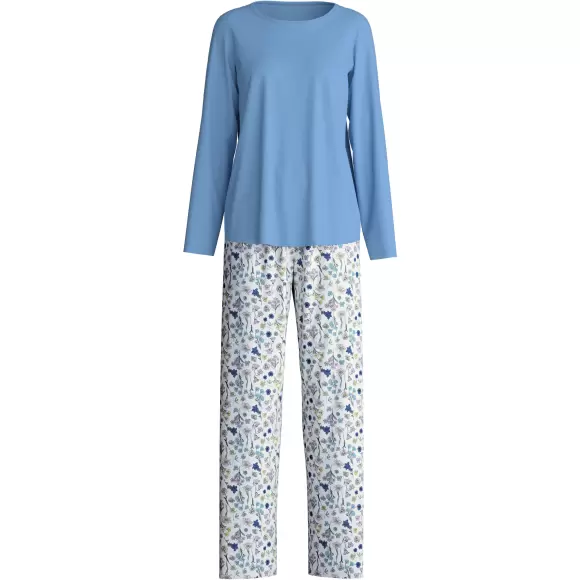 Calida - Flower Nights Pyjamas, Riviera Blue
